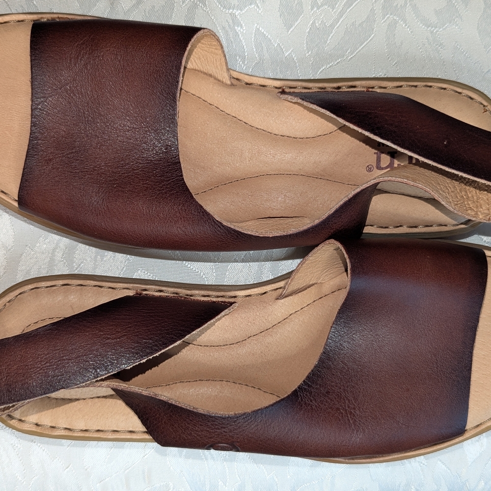 Born Women's Dark Brown Leather Sandals